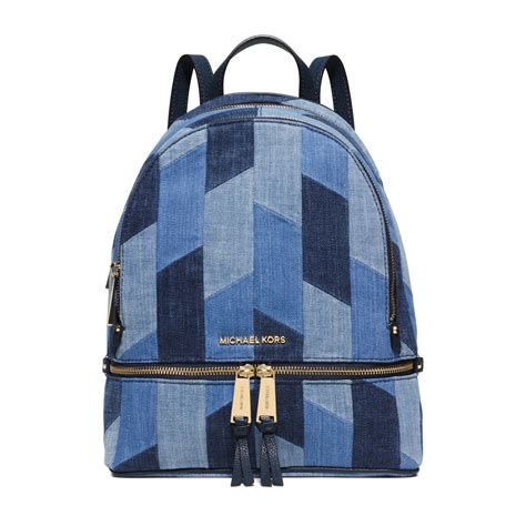 michael kors denim backpack